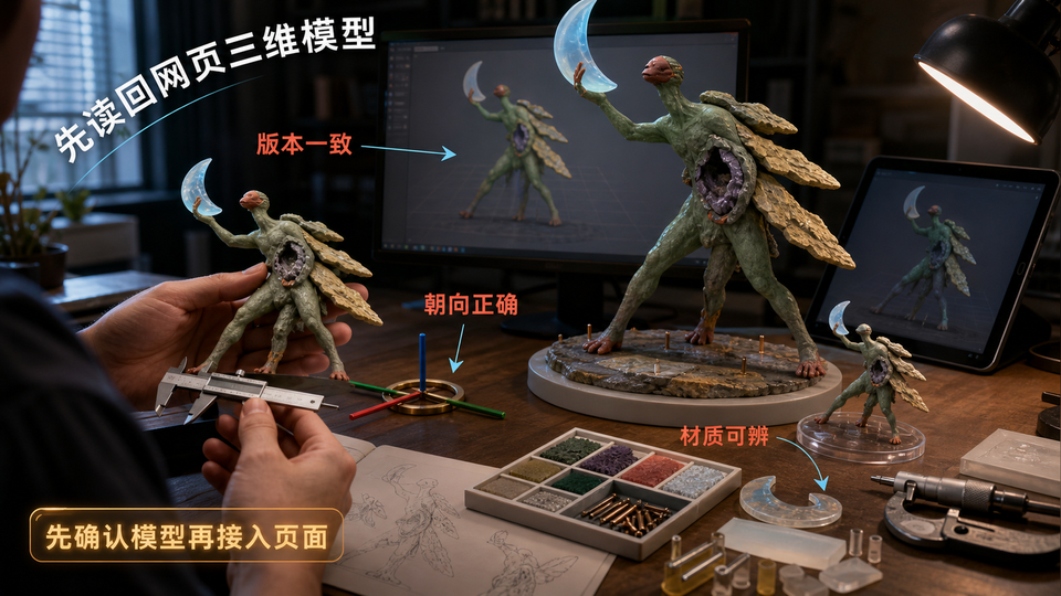 GLB 怎样进入个人网页和在线 3D 展示