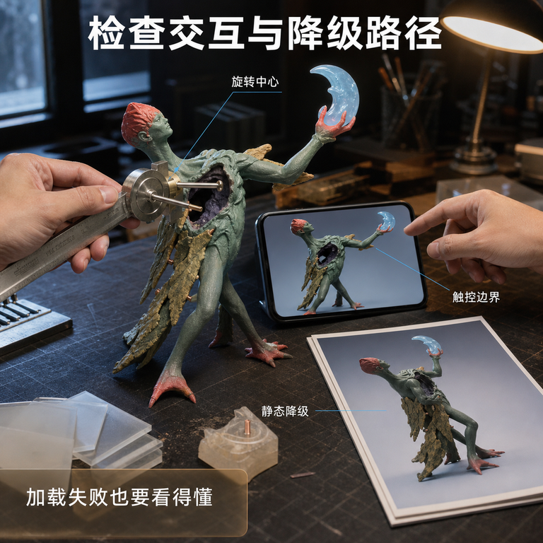 GLB 怎样进入个人网页和在线 3D 展示 配图