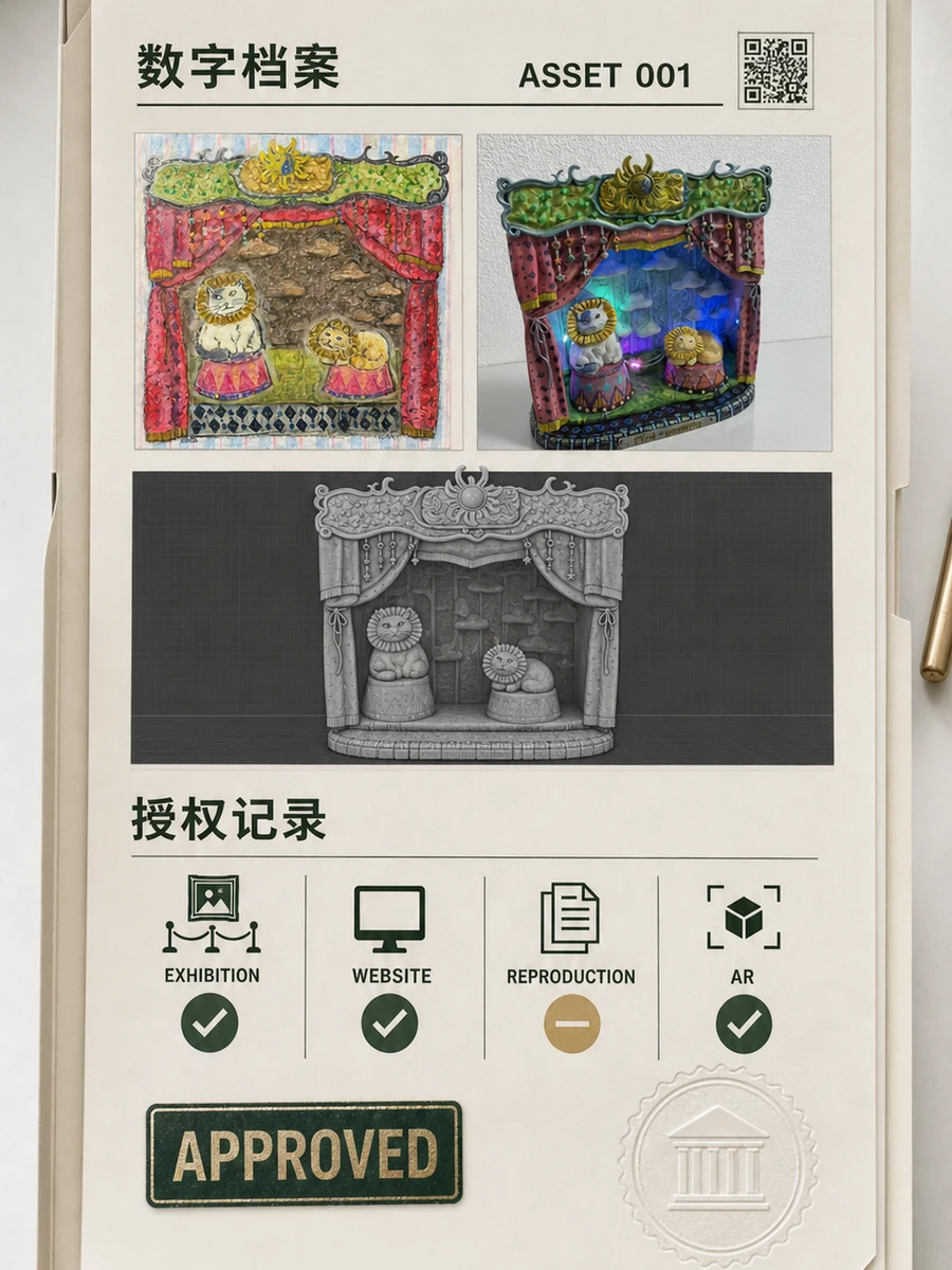 Stage play 数字档案、三维资产与授权用途记录