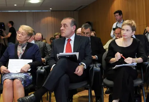 Dimitris Daskalopoulos 2012 年出席 BusinessEurope 会议时的资料照片，画面中央为本人