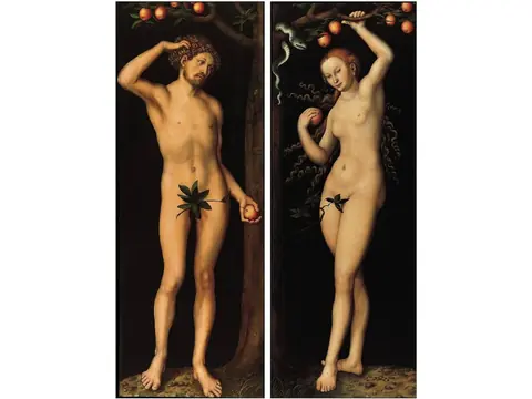 老卢卡斯·克拉纳赫 1530 年双联画《亚当与夏娃》，该作是新返还诉讼涉及的作品之一