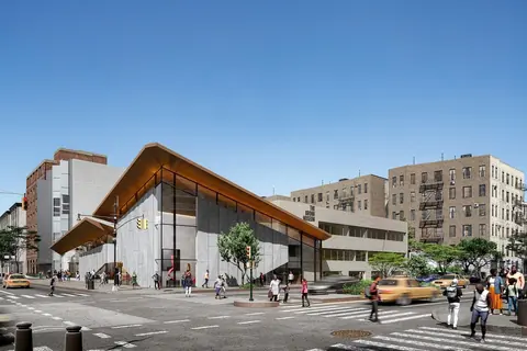 Bronx Museum 南翼面向 Grand Concourse 的入口效果图