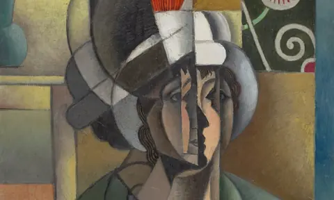 Jean Metzinger 1913 年画作《Woman with a Fan》
