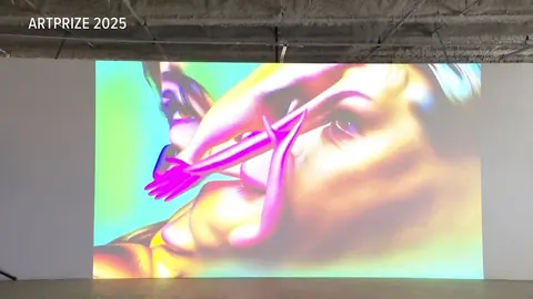 ArtPrize 展览现场中观众观看参赛作品的画面