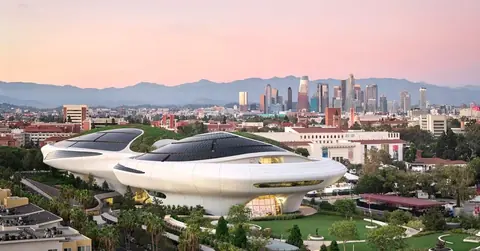 洛杉矶 Lucas Museum of Narrative Art 建筑与周边景观