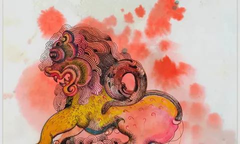凤凰城艺术博物馆报道配图中的 Pala Pothupitiye 作品《Lion》（2024）