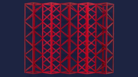 Rasheed Araeen 的木质丙烯作品《Burgundy & Red》