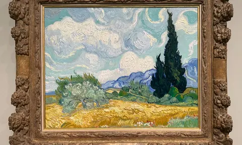 Gustave Fayet 收藏展中的梵高《缠绷带的耳朵与烟斗的自画像》
