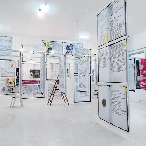 Angki Purbandono 作品《Open Diary》在第十五届日惹双年展中的装置现场