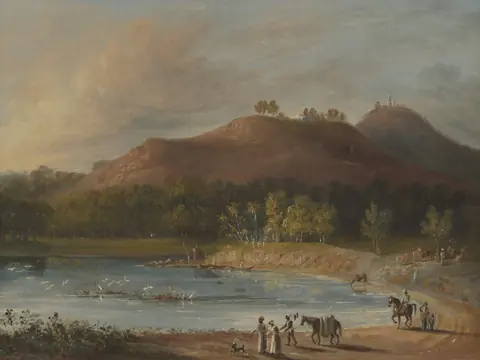 William Hodges 1781年作品《View of Hill Munger, Near Bhagalpur, Bihar》